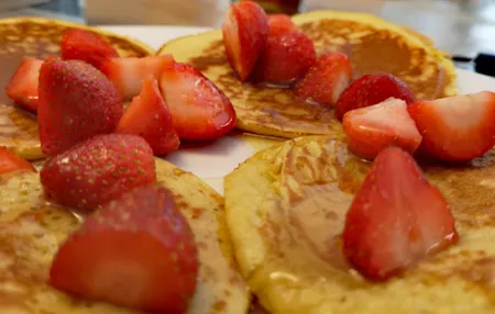 Pancakes à la fraise
