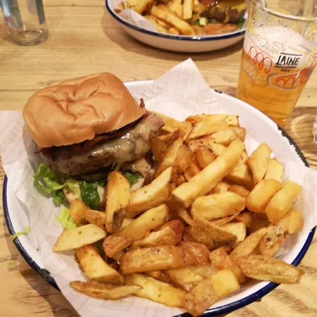 Honest Burgers burger with rosemary fries