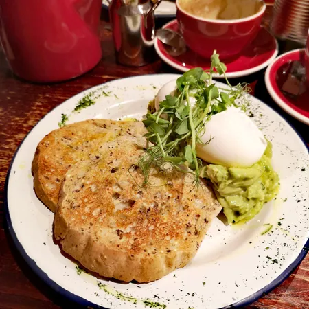 Avocado toast brunch at Drury