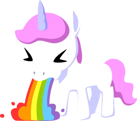 Licorne qui vomit