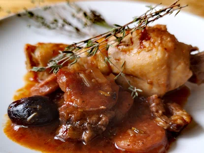 Poulet au chorizo et olives