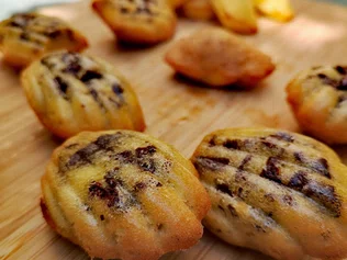 Madeleines aux pépites de chocolat