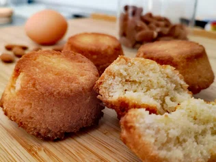 Financiers sans gluten à la noix de coco