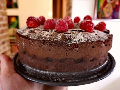 Gateau chocolat framboise