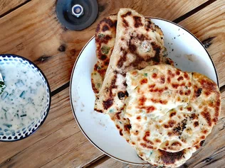 Pain naan sans gluten
