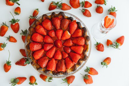 Patisserie : tarte aux fraises